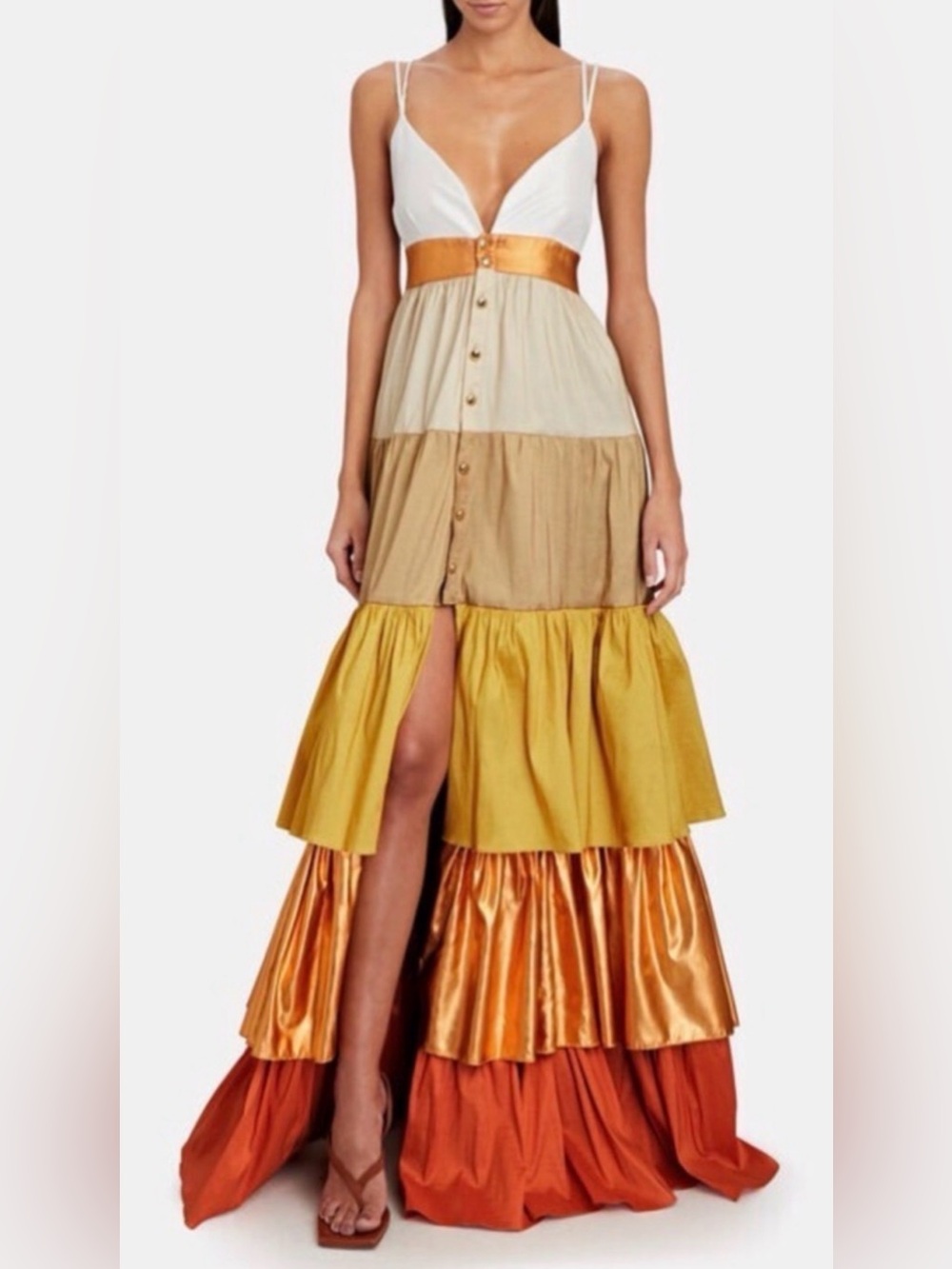 Kimberly Goldson Tiered Ombré Maxi Dress Size  2 NWOT
